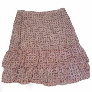 DownEast Boutique Patterned Skirt sz L
